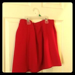 A cute red skirt